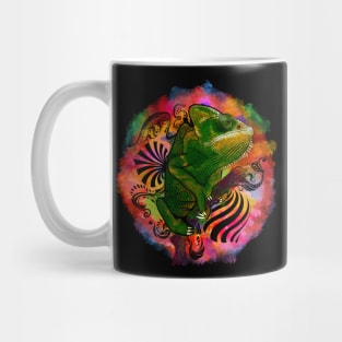 a lizard with color Mug